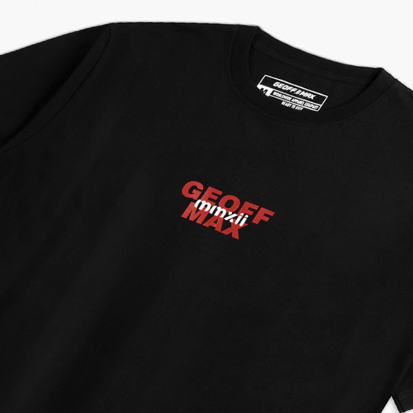 Cuci Gudang - Last Stock - Geoff Max - Fortiscript SS 16 Black | T-Shirt | Kaos | Lengan Pendek | Kaos Pria Wanita