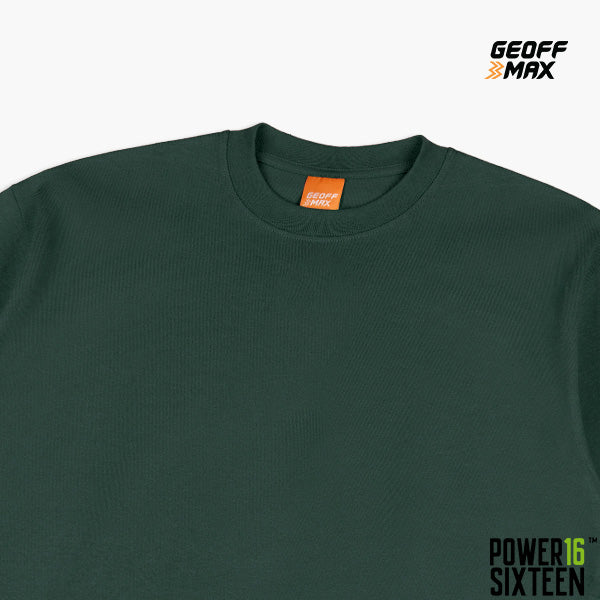 Geoff Max - Heavyweight 16s (Power16) - Based SS 16 Green Bottle  | Kaos Polos T Shirt Pria Wanita