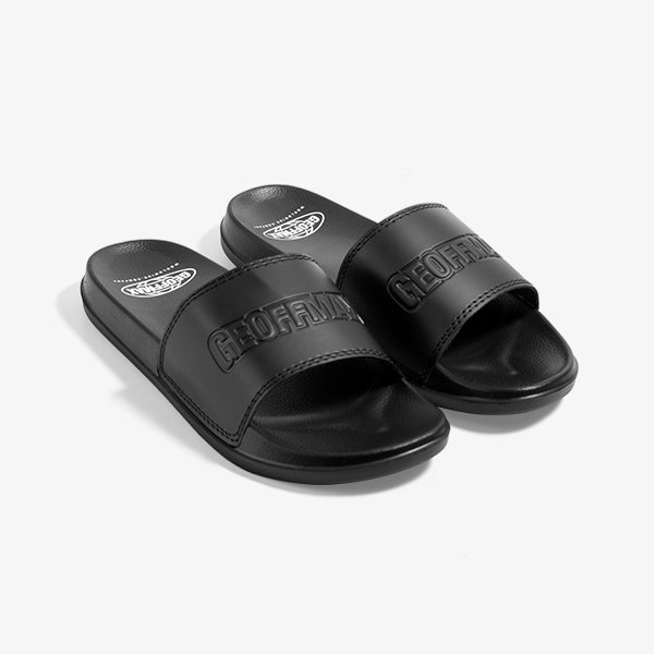 Geoff Max - Periya Black | Sandals Slipper | Sandal Selop | Sandal Slide | Sandal Pria Wanita