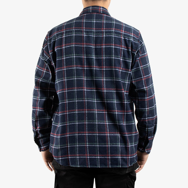 Serpent Navy Red Green LS Flanel