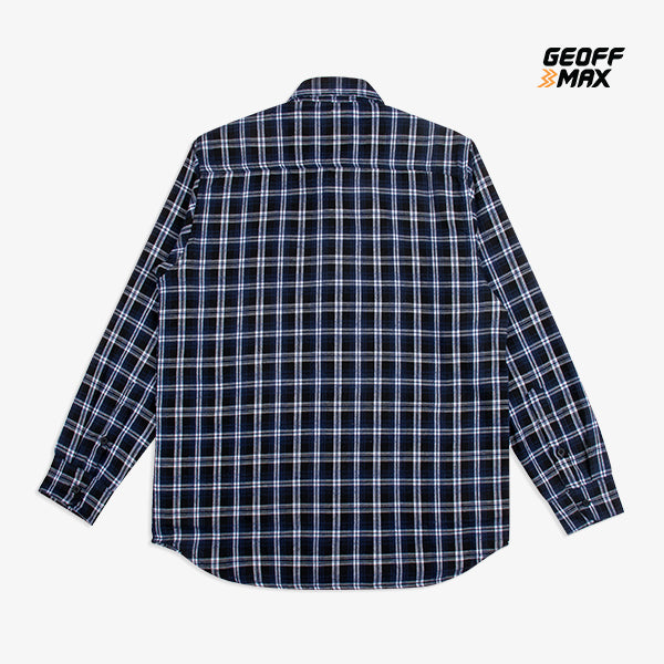 Vagabond Black Navy White LS Flanel