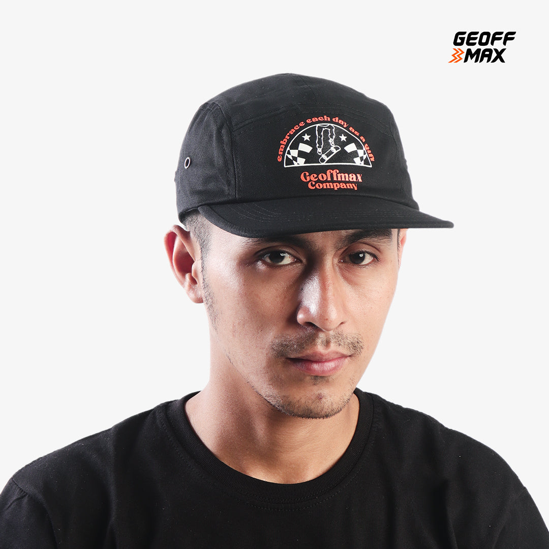 Cuci Gudang - Last Stock - Geoff Max - Venturi Black | Hat | Cap | Snapback & Polo | Topi Pria Wanita