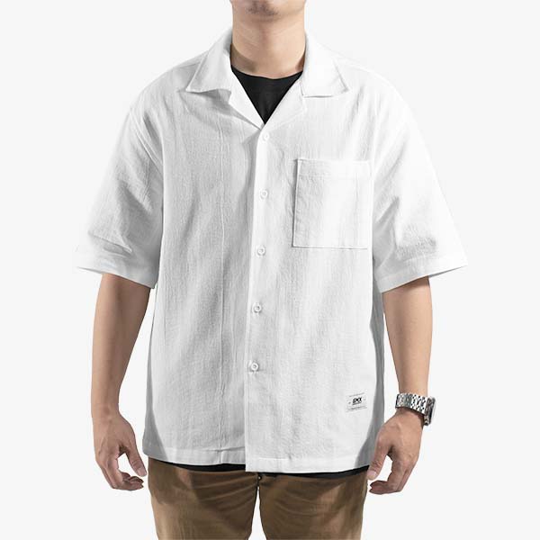 Linen White SS Cuban