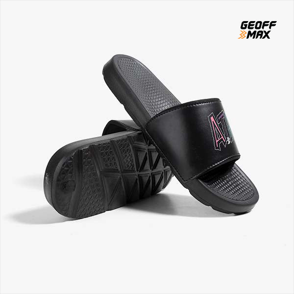 Athletica - Dert Black | Sandal Pria Wanita Sendal Slop Slipper Anti Licin