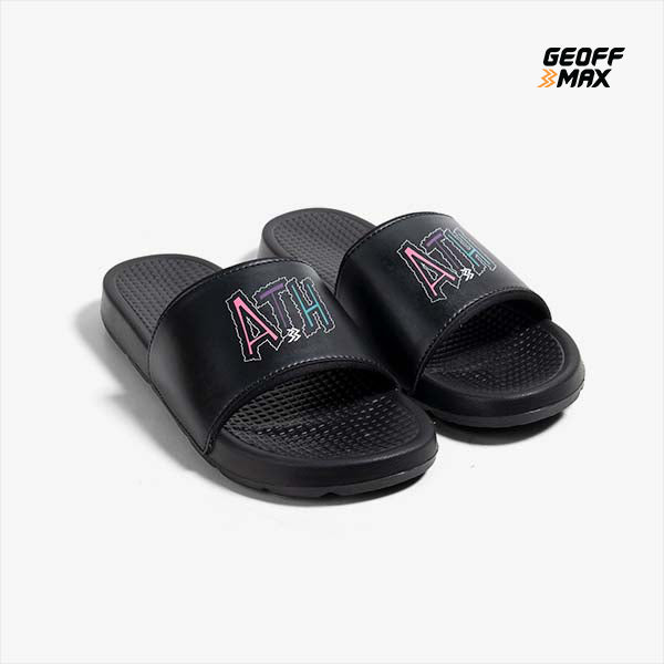 Athletica - Dert Black | Sandal Pria Wanita Sendal Slop Slipper Anti Licin