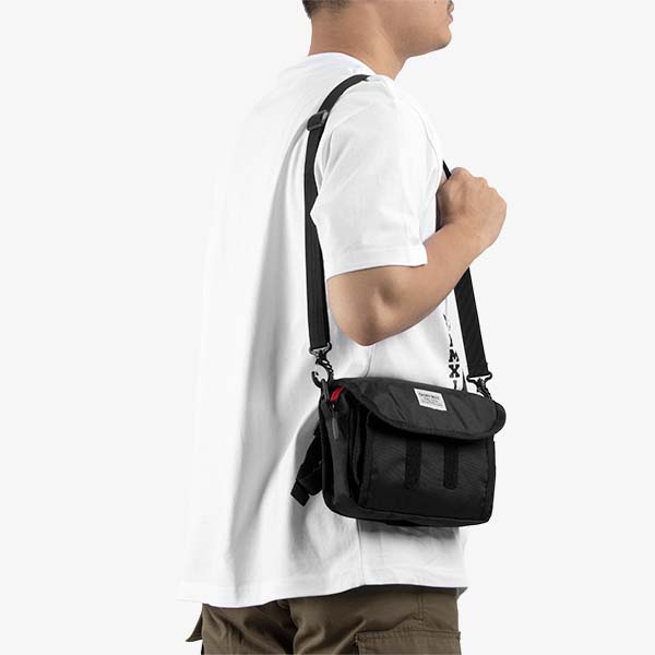 Geoff Max - Machine Black SB | Sling Bags | Tas Selampang | Waistbag | Tas Pria Wanita