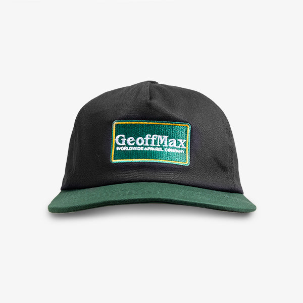 Cuci Gudang - Last Stock - Geoff Max - Zest Black Green | Hat | Cap | Snapback & Polo | Topi Pria Wanita