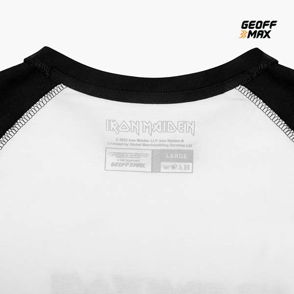 Trooper Raglan White Black